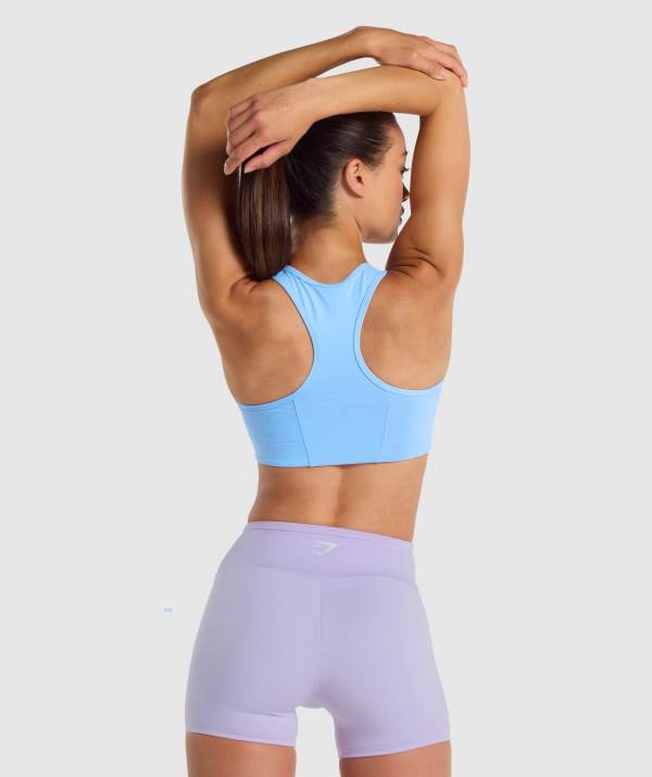 Damske Športové Podprsenky Gymshark Essential Racer Back Svetlo Modre | UT3027518